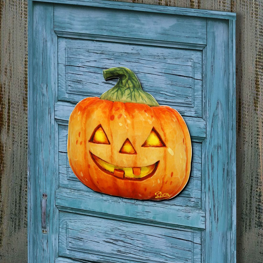 Pumpkin Halloween Door Decor by G. DeBrekht - Thanksgiving Halloween Decor - 8158414H