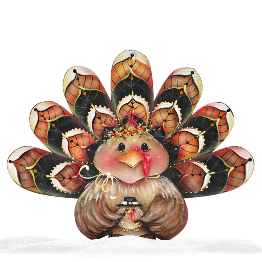Be Thankful Turkey Sitter Halloween Outdoor Decor by Jamie Mills-Price - Thanksgiving and Halloween Decoration - 8457702F