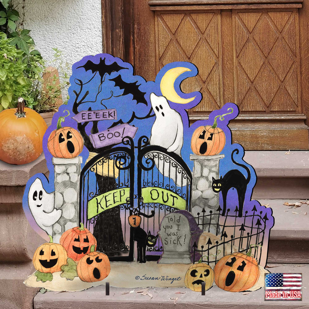 Halloween Scene Outdoor Decor by Susan Winget - Designocracy - 8471205F-SW