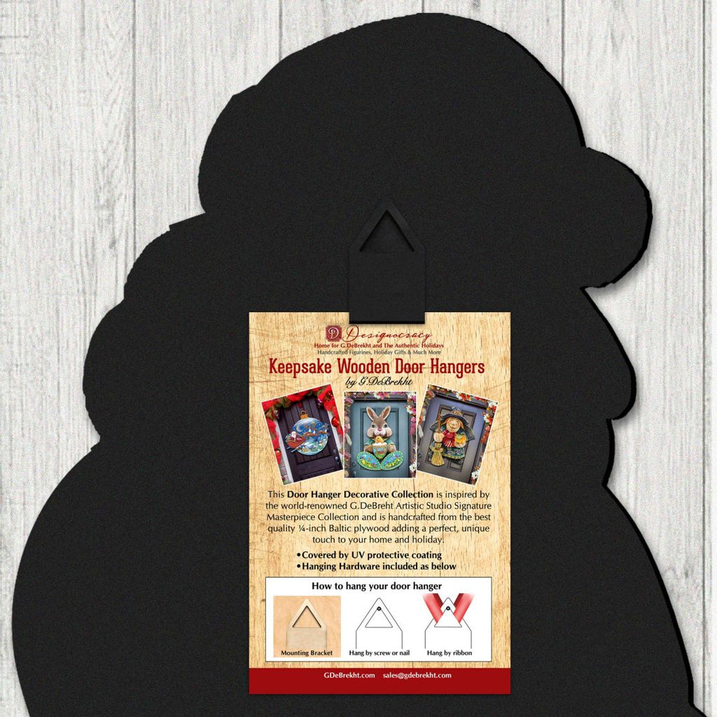 Fall Harvest Scarecrow Door Decor by Susan Winget - Thanksgiving Halloween Decor - 8471201H-SW