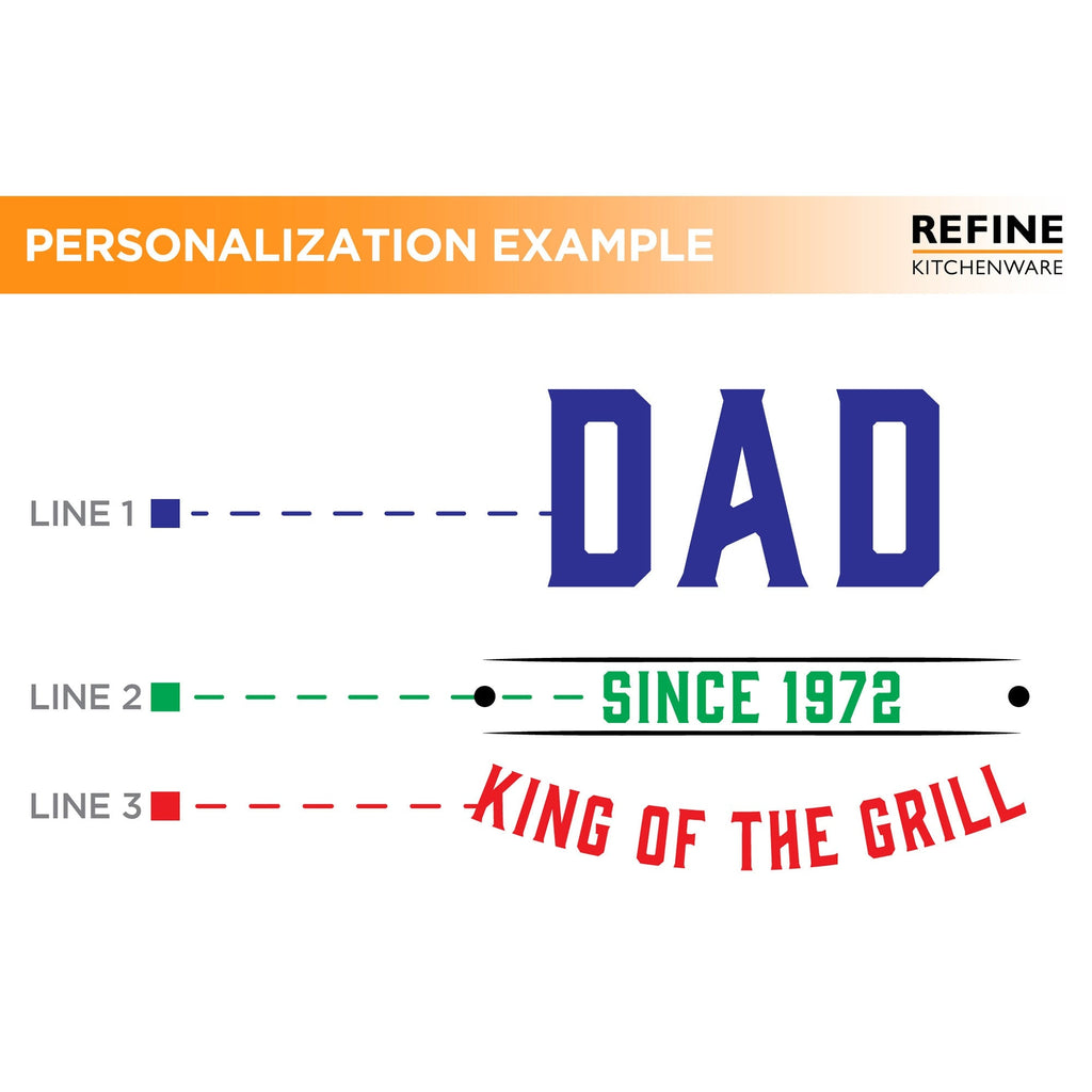 King of the Grill Cutting Board, Personalized Gift For Dad, Custom Grilling Gift For Dad, BBQ Gift For Dad, Custom Cutting Board - USA Made